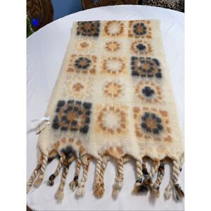 Free People Kaleidoscope Blanket Scarf Ivory Combo Oversized Boho Wrap NWT